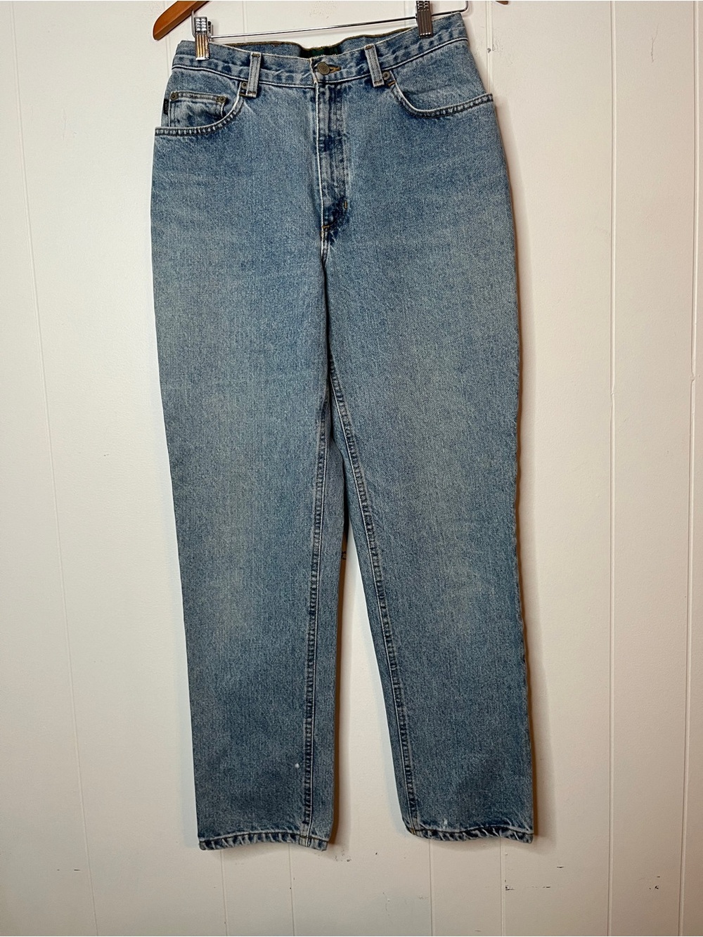 Lauren Jeans Co. Classic High-Rise Light Blue Women’s Jeans Rigid Denim Size 8